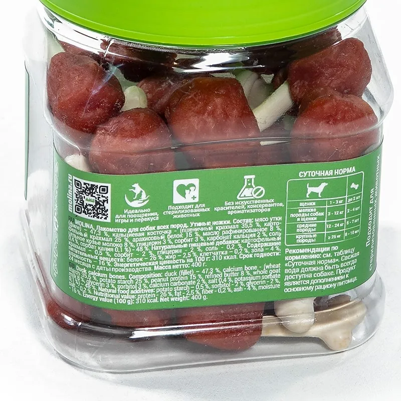 Molina Лакомство для собак Утиные ножки
