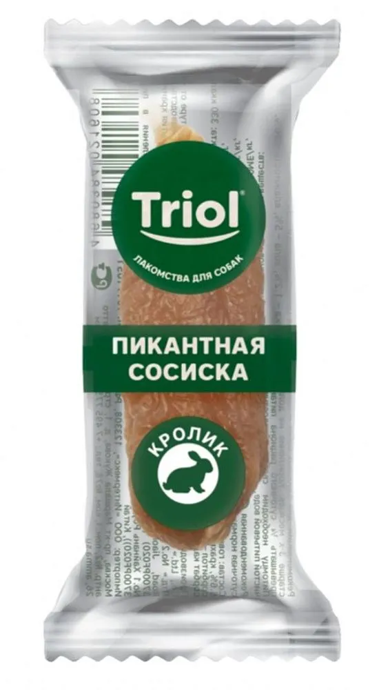 Triol Пикантные сосиски из кролика для собак