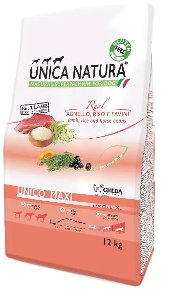 Unica Natura Unico Maxi (Ягненок, рис, конские бобы)