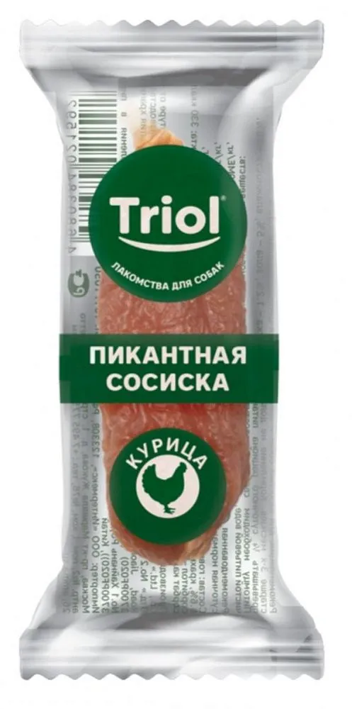 Triol Пикантные сосиски из курицы для собак