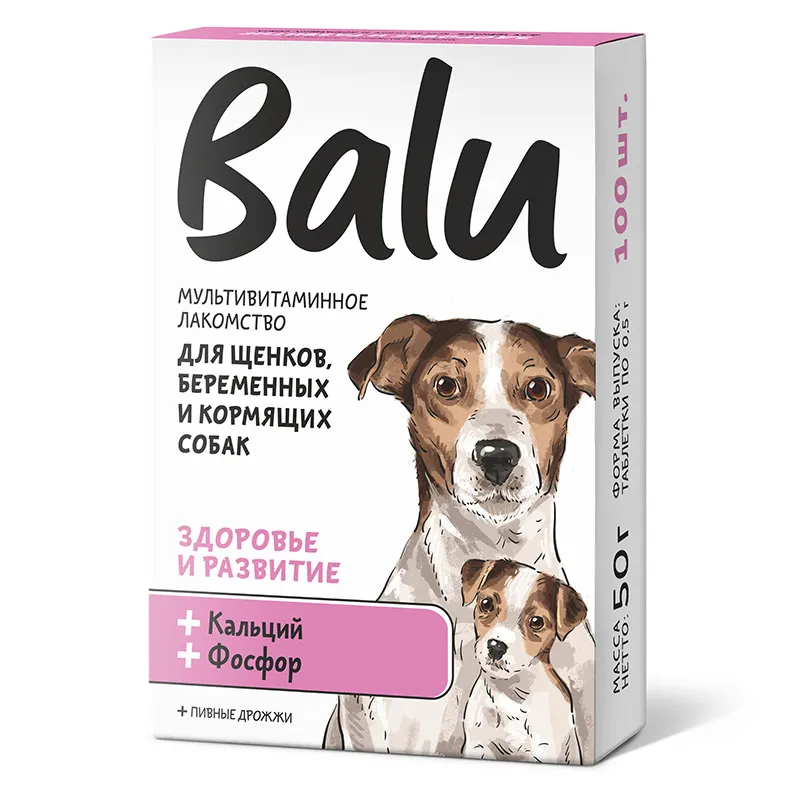 BALU Здоровье и развитие Мультивитаминное лакомство для щенков