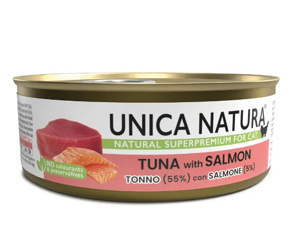 Unica Natura Консерва для кошек (Тунец, лосось)