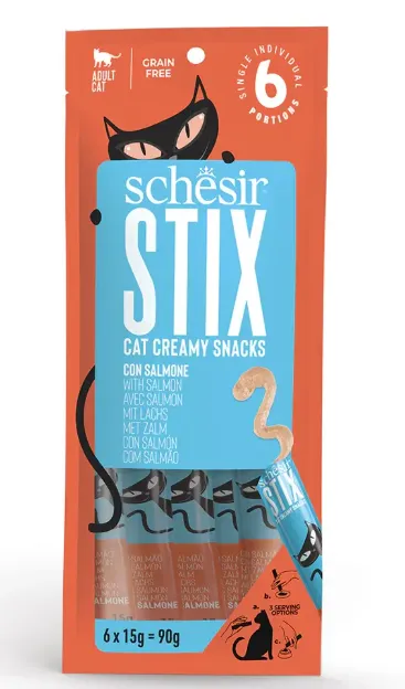 Schesir Stix Крем-лакомство с лососем