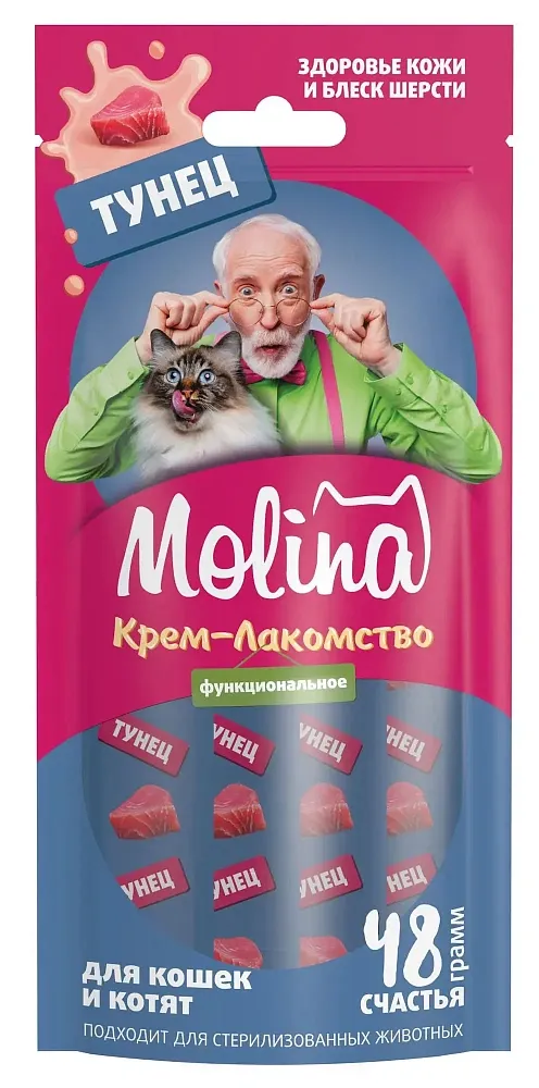 Molina Крем-лакомство с тунцом