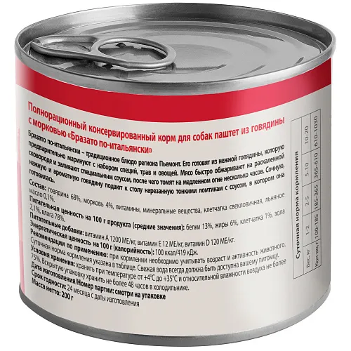 Мнямс Консервы Бразато по-итальянски