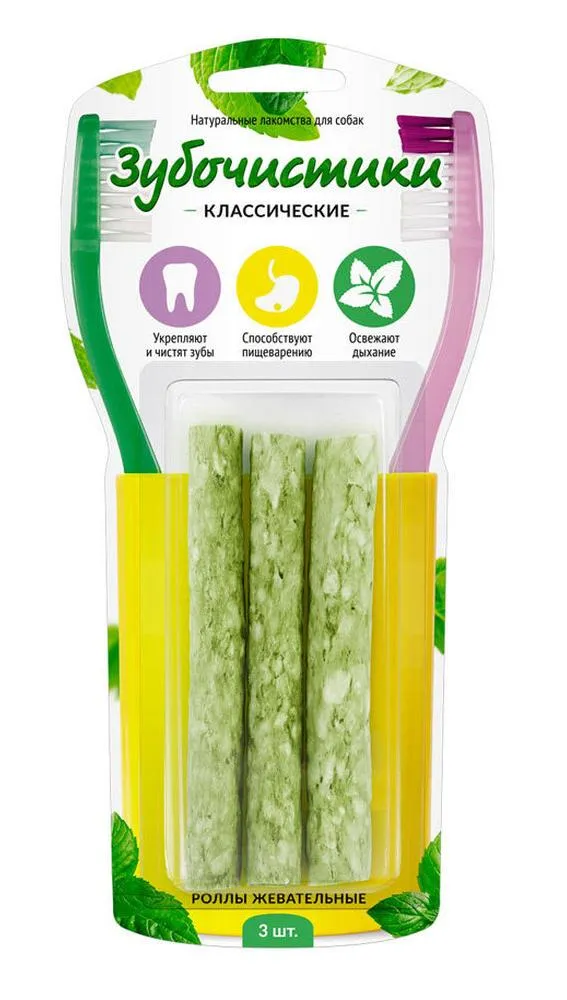 Зубочистики для собак Роллы жевательные, 85 г