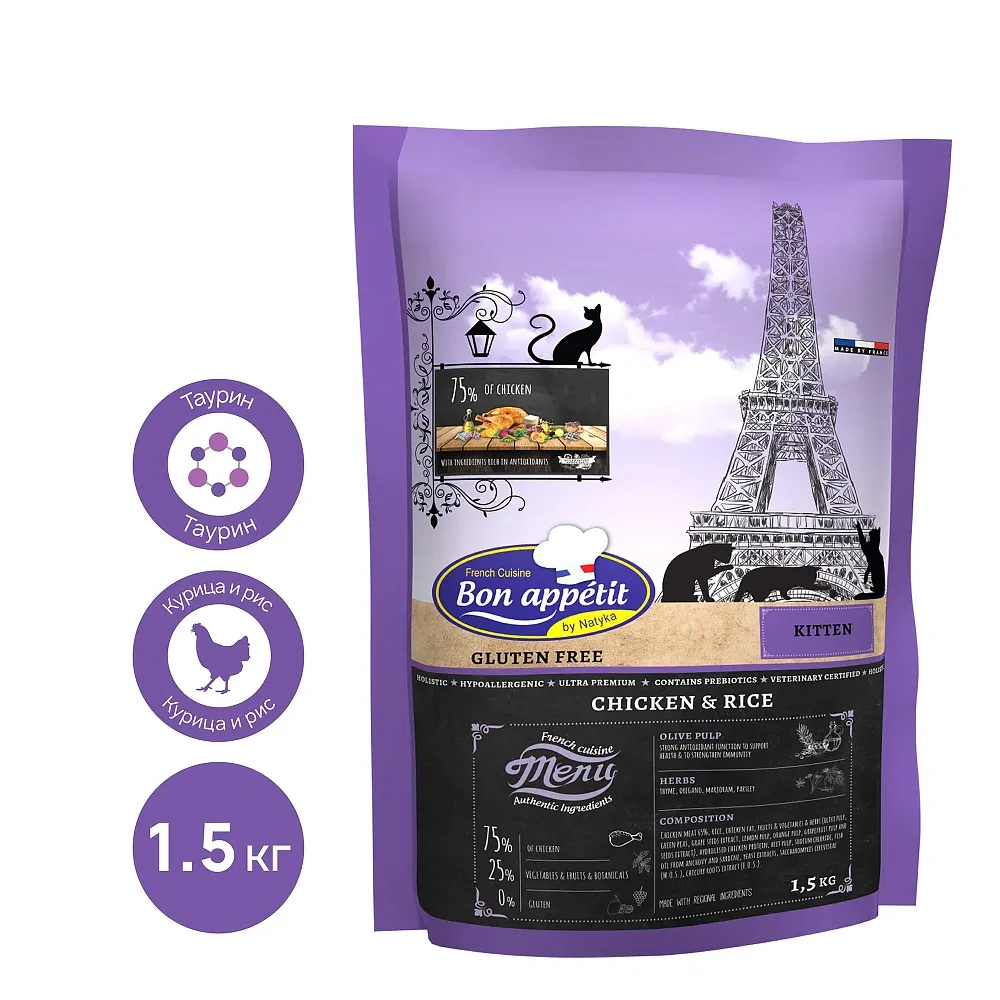 Bon Appetit Kitten (Курица, рис)