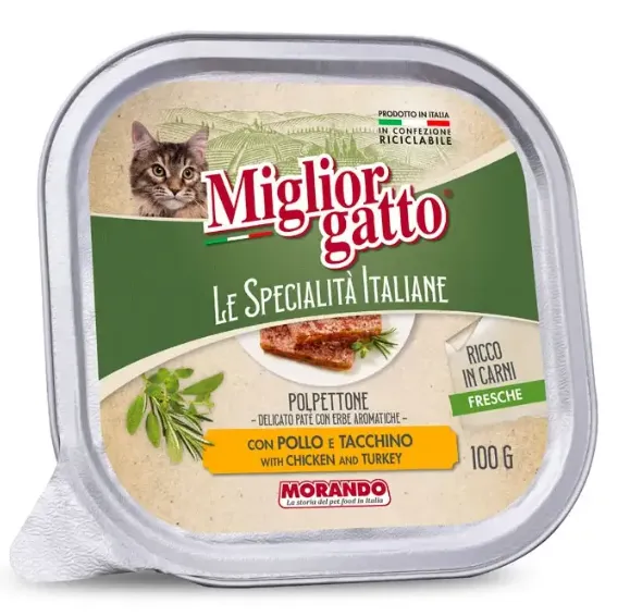 Miglior gatto Le Specialità Italiane Паштет с курицей и индейкой