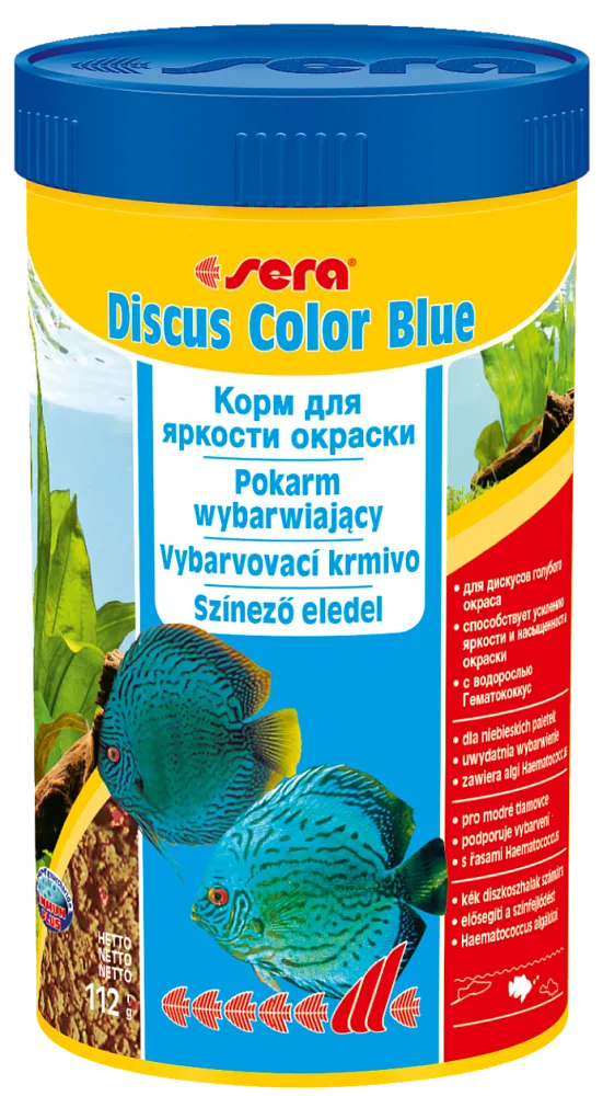 Sera Корм Discus Color Blue для окраса дискусов