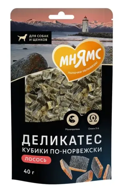 Мнямс Деликатес Кубики по-норвежски для собак