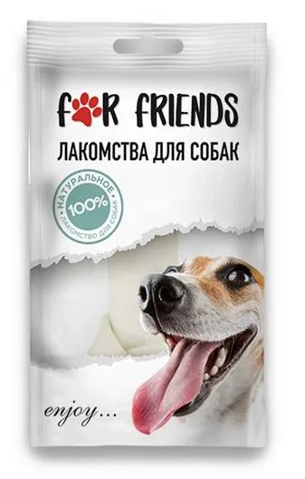 For Friends Кость узловая с кальцием (белая)