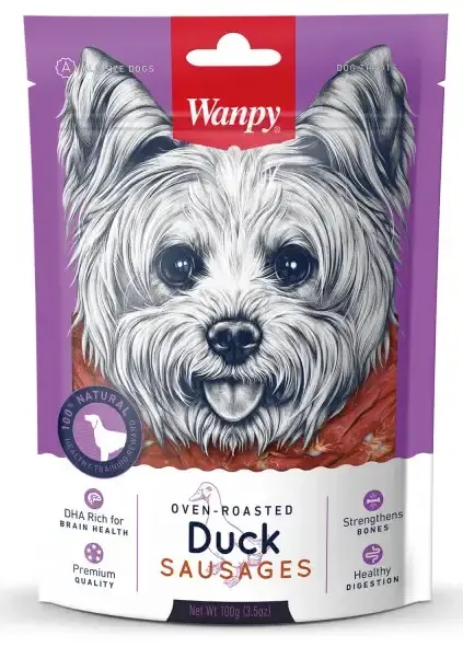 Wanpy Dog Утиные сосиски, 100 г