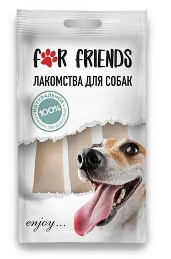 For Friends Кость жилованная натуральная для собак