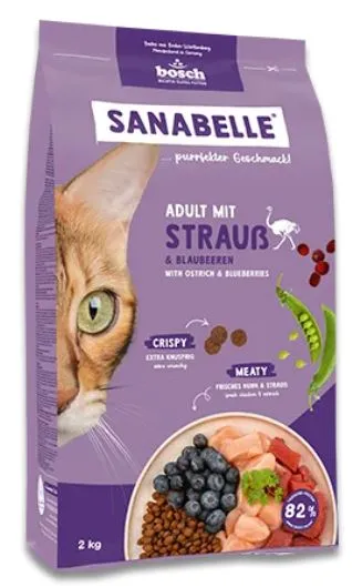 Корм Bosch Sanabelle Adult Ostrich (Страус) для кошек
