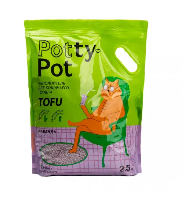 Potty-Pot Наполнитель ТОФУ Лаванда