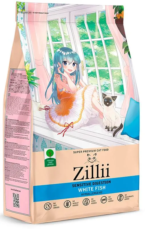 ZILLII Sensitive Digestion Cat (Белая рыба)