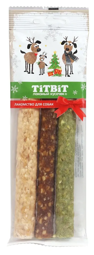 ТИТБИТ Палочки жевательные (Новогодняя коллекция) 60 г