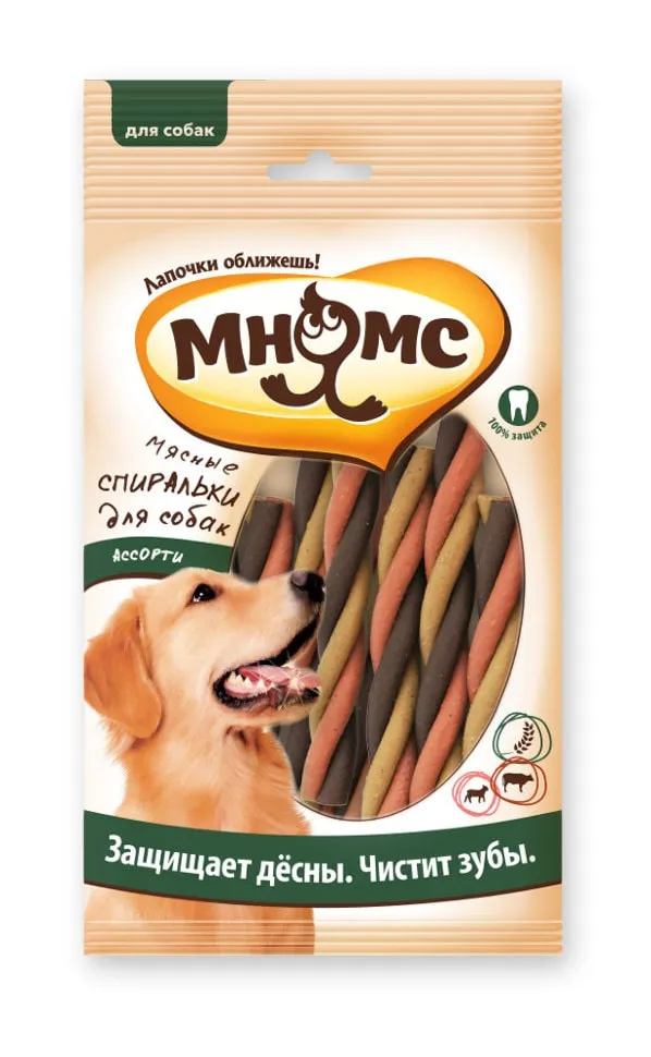 Мнямс Мясные спиральки для собак