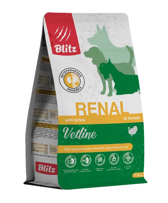 BLITZ Dog Vetline Renal (Индейка)