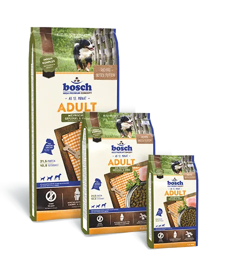Корм Bosch Adult (Птица, просо) для собак