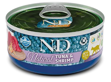 Консервы Farmina N&D Natural Cat (Тунец, креветки)