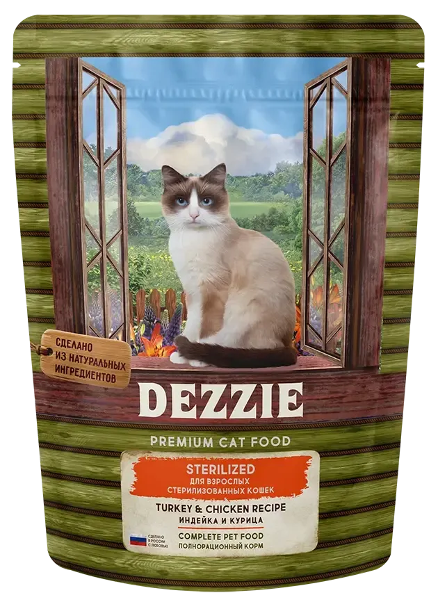 Dezzie Sterilized Cat (Индейка, курица)