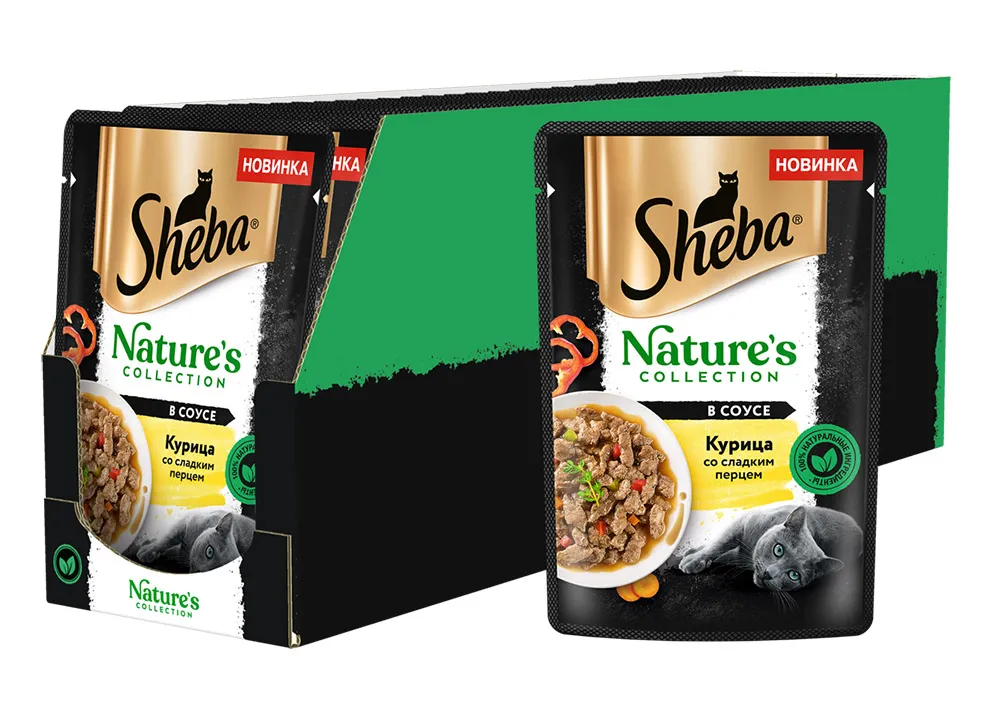 Sheba Nature"s Collection (Курица и паприка в соусе), 75 г