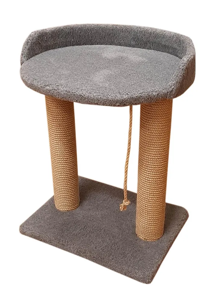 Bast Стандарт Когтеточка с овальной полкой 55 см, джут