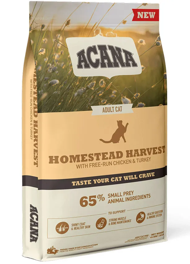 Корм ACANA HOMESTEAD HARVEST Cat (Курица, индейка) для кошек