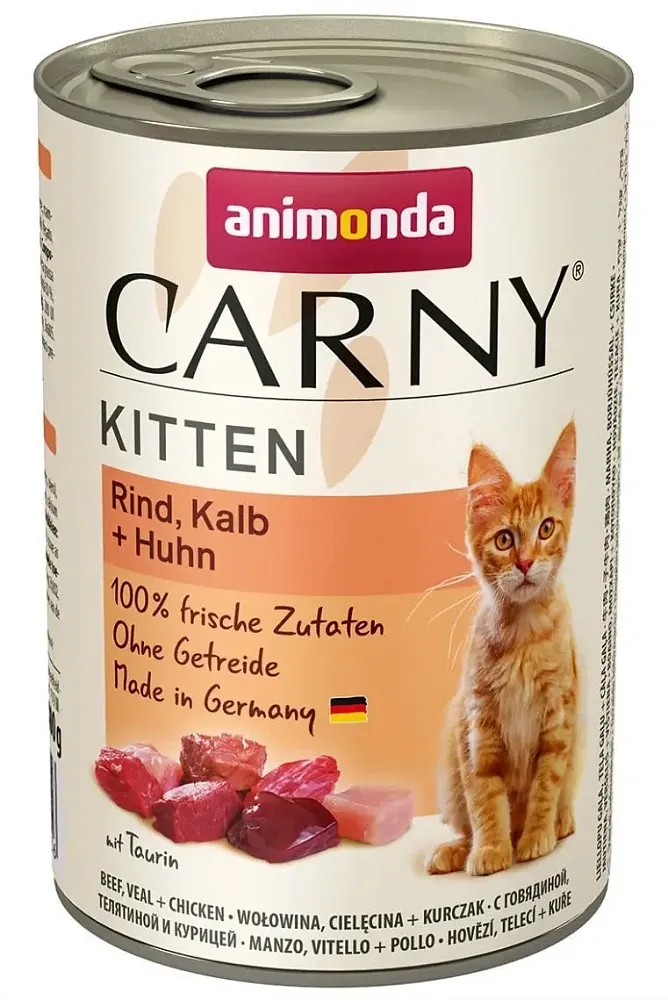 Carny Kitten (с телятиной и курицей) 200 г