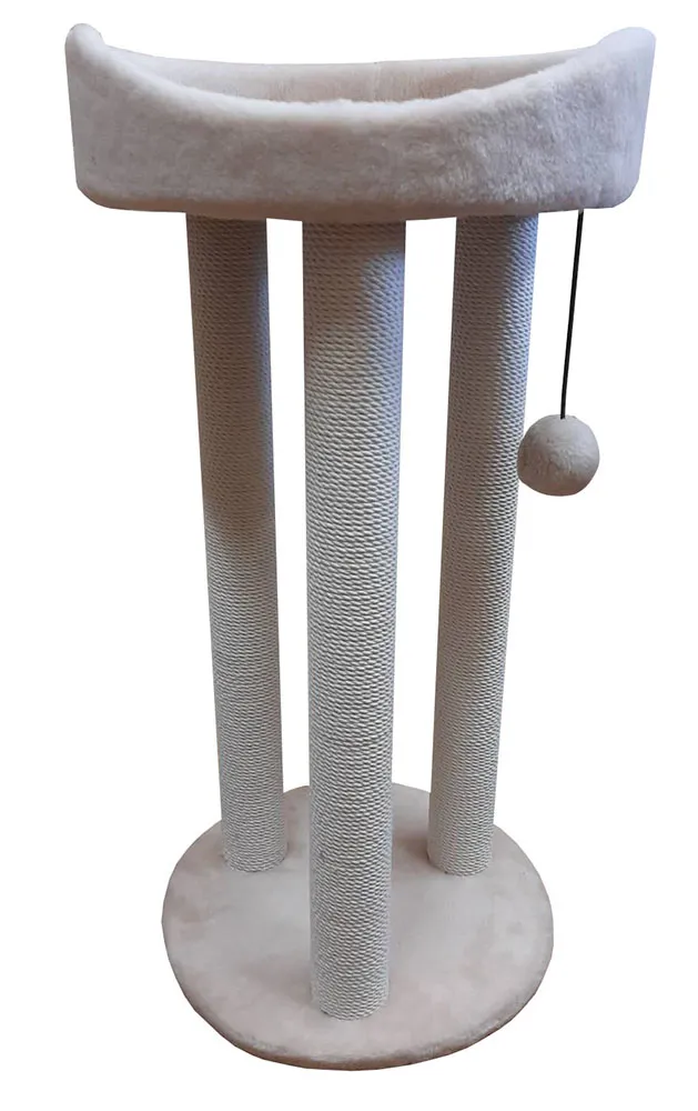 Cat House Когтеточка "Тринога с лежанкой" 85 см, хлопок