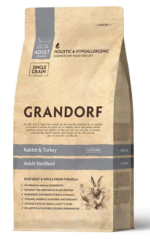 Grandorf Adult Sterilized (Кролик, индейка)