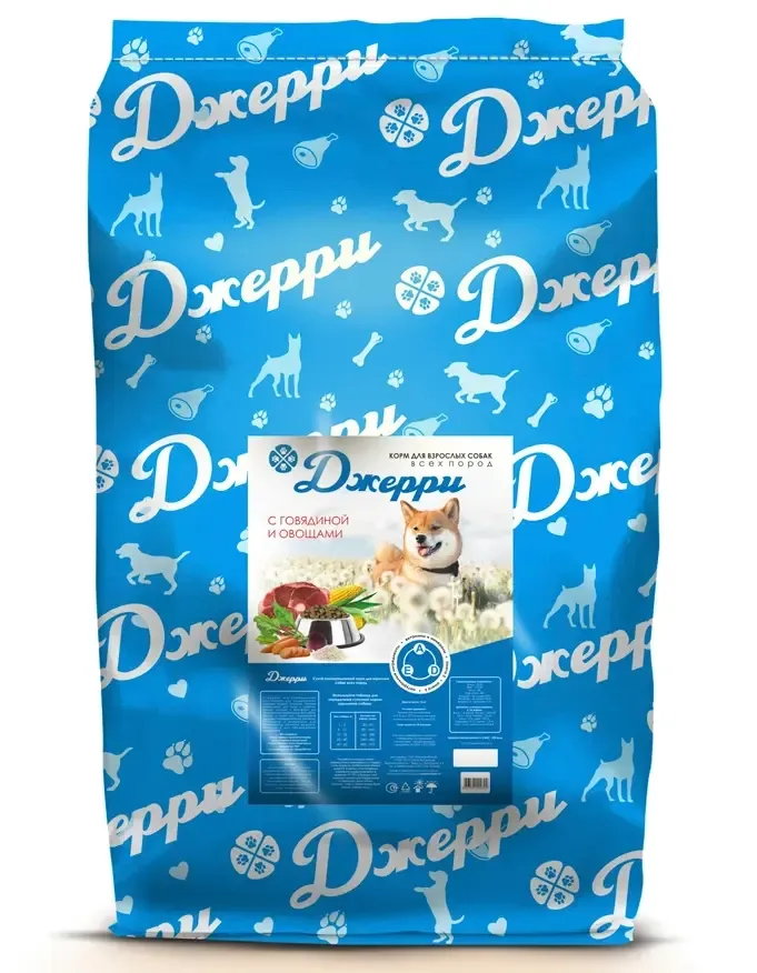 Джерри для взрослых собак (Говядина с овощами)