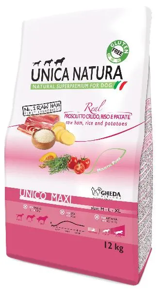 Unica Natura Unico Maxi (Сыровяленая ветчина, рис, картофель)