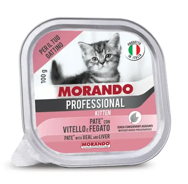 Morando Professional Kitten Паштет с телятиной и печенью