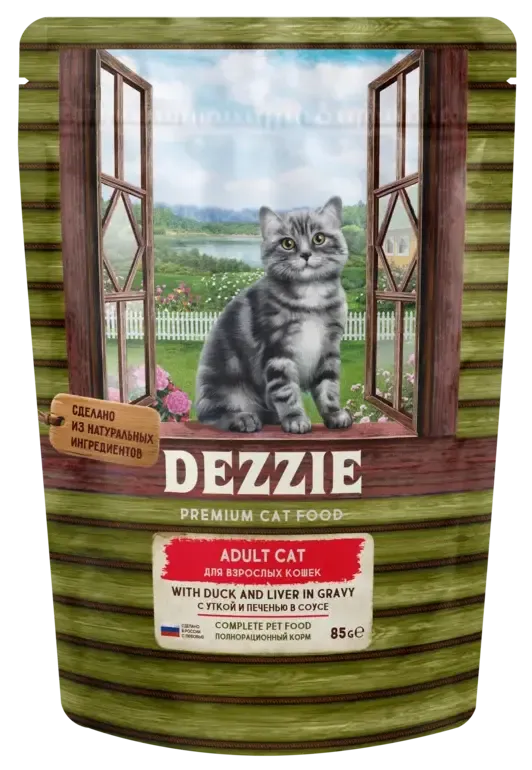 Dezzie Adult Cat Утка и печень в соусе