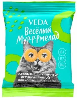 VEDA Лакомство "Веселый Мур-р-рмелад" с кошачьей мятой