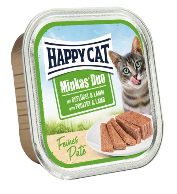 Happy Cat Minkas Duo Паштет (Птица и ягненок)