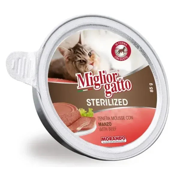 Miglior Gatto Sterilized Мусс с говядиной