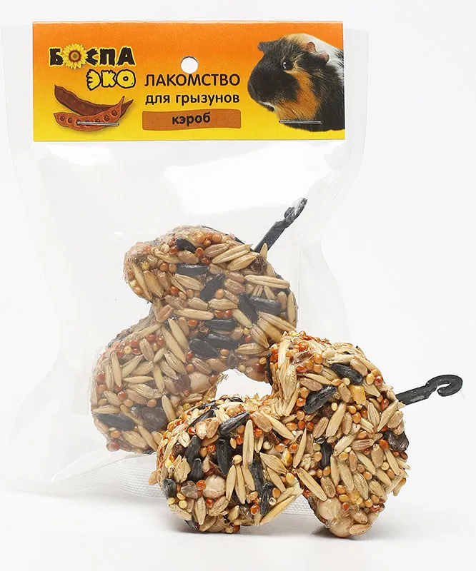 БОСПА ЭКО Грибочек для грызунов с кэробом