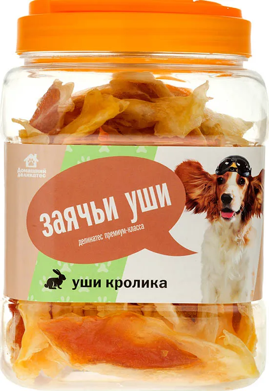 Домашний деликатес "Заячьи уши" (уши кролика) 500 г