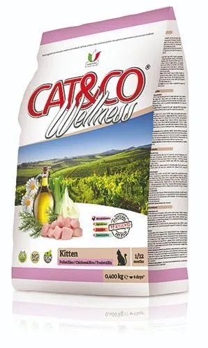 Cat&co Wellness Kitten (Курица и рис)
