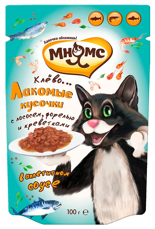 Мнямс Влажный корм "Рыбный фестиваль" 100 г