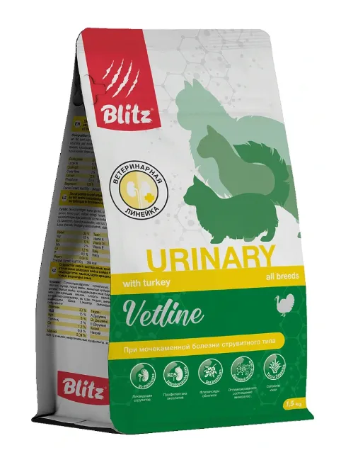 BLITZ Cat Vetline Urinary (Индейка)