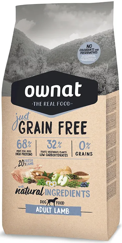 OWNAT Just Grain Free Adult Dog (Ягненок)