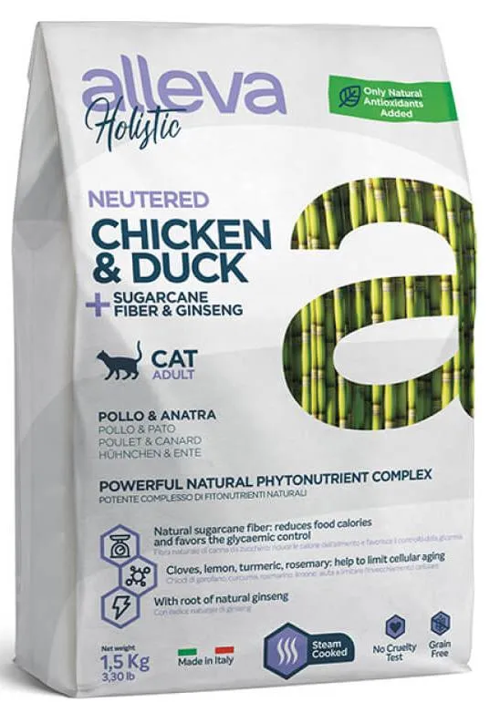 Alleva Holistic Neutered Adult Cat (Курица и утка)