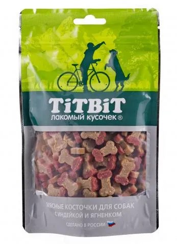 ТИТБИТ Косточки мясные с индейкой и ягненком