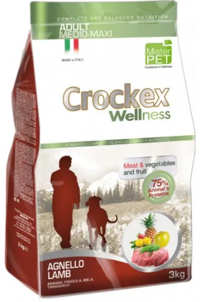 Crockex Wellness Adult Dog Medium/Maxi (Ягненок и рис)