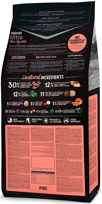 OWNAT Ultra Medium Dog (Ягненок и рис)