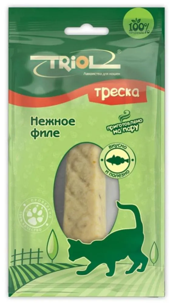 Triol Нежное филе трески для кошек